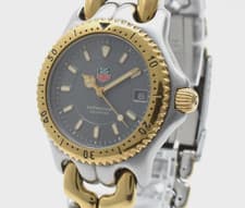 [Exc+5] TAG Heuer SEL Professional WG1220-K0 Gold Silver Gray Quartz Men's Watch