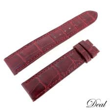 Cartier Red Leather Watch Strap for Women Used From Japan