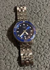 Tissot Seastar Powermatic 80 Blue Dial Diver Automatic Watch Stainless Steel
