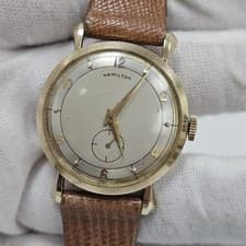 10K GOLD HAMILTON PRESENTATION WATCH RARE 22 JEWEL 770 MOVEMENT ART DECO RETRO