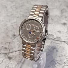 LONGINES Titanium Conquest Moon Phase Watch Used From Japan