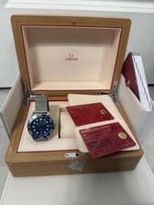 Omega Seamaster Diver 300M 210.32.42.20.03.001 42mm Blue Dial Box Papers