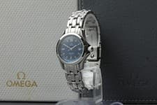 "NEAR MINT+++ w/ Box" Omega Seamaster 2571.80 SS Blue Quartz Ladies Watch JAPAN