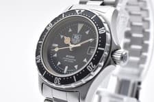 Vintage [Excellent 5] TAG HEUER 973.008 Quartz Black Dial Women Watch From JAPAN