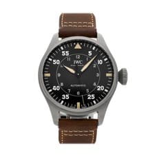 IWC Big Pilot's Watch Spitfire Titanium Auto 43mm Strap Black Watch IW3297-01
