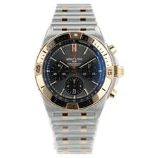 Breitling Chronomat Grey Dial Gold & Steel 42mm Automatic Men’s Watch UB0134