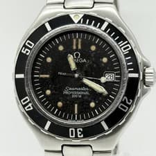 OMEGA Watch Professional 200m Seamaster 396.1062 Silver Black Quartz Men's Auth