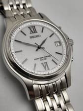 Seiko Dolce 7B22-0AR0 Titanium Solar Radio Watch Used From Japan