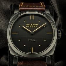 Panerai Radiomir 1940 3-Day Ceramica w/ Brown Leather - 48MM - REF PAM00577
