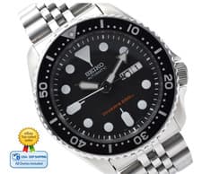 OH[NEAR MINT] SEIKO SKX007 Black Boy 7S26-0020 Diver Automatic Men's Watch JAPAN