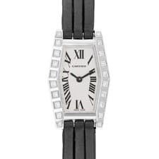 Cartier Lanieres Hexagonale WJ200538 2560 Diamond 18k White Gold Ladies Watch