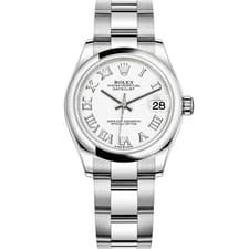 Rolex Women's Datejust 31 278240 Wristwatch - White Roman, Oyster