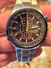 Citizen Blue Angels World Chrono / Perpetual Cal Atomic Time Model: AT8020-54L