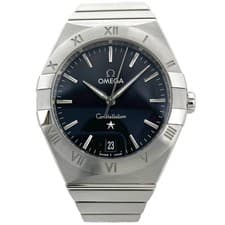 OMEGA WATCH CONSTELLATION 131.10.36.60.01.001 QUARTZ BLACK STAINLESS STEEL MEN'S
