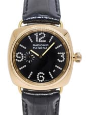 Panerai Radiomir PAM 136 18k Rose Gold Diamond Dial 40mm Watch B/P PAM00136