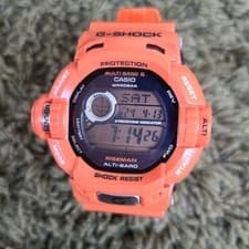 CASIO G-SHOCK GW-9200RJ-4JF RISEMAN Rescue Orange Tested Japan Used F/S