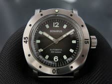 Benarus Moray Vintage Miyota 9015 Movement 45mm leather strap