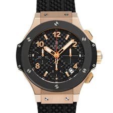 HUBLOT Big Bang Original Gold Ceramic 341.PB.131.RX Men's Used Watch #31031