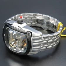 Invicta Lupah 36417 Quartz Chronograph Blue Dial Curved Case Watch Unused