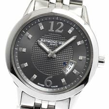 Raymond Weil Freelancer 10P Diamond Quartz Men's Watch B+ Used From Japan