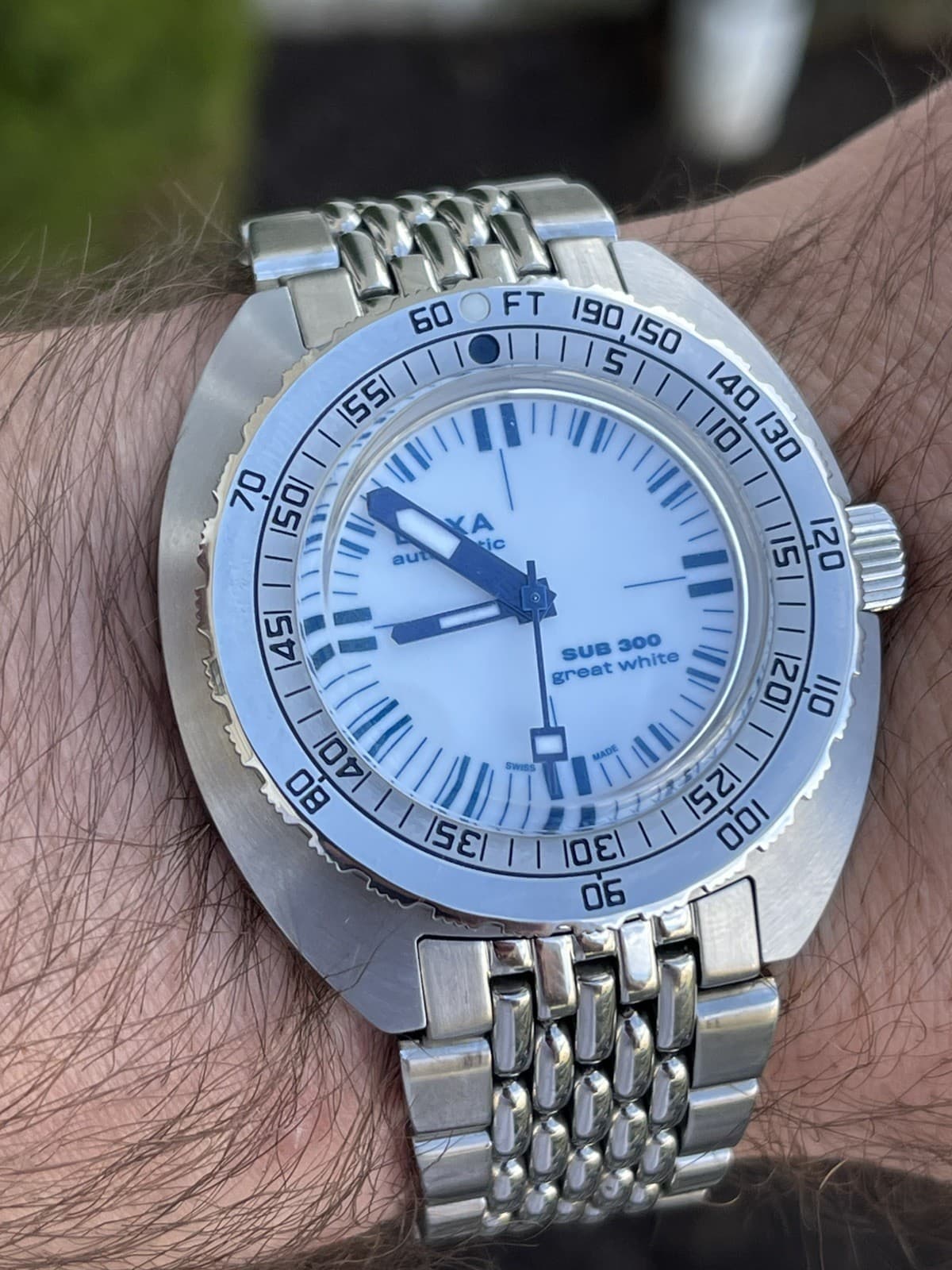 Doxa Sub 300. Great White Topper. 821.10.011.10.SE9. LE xx/100. Box and papers.