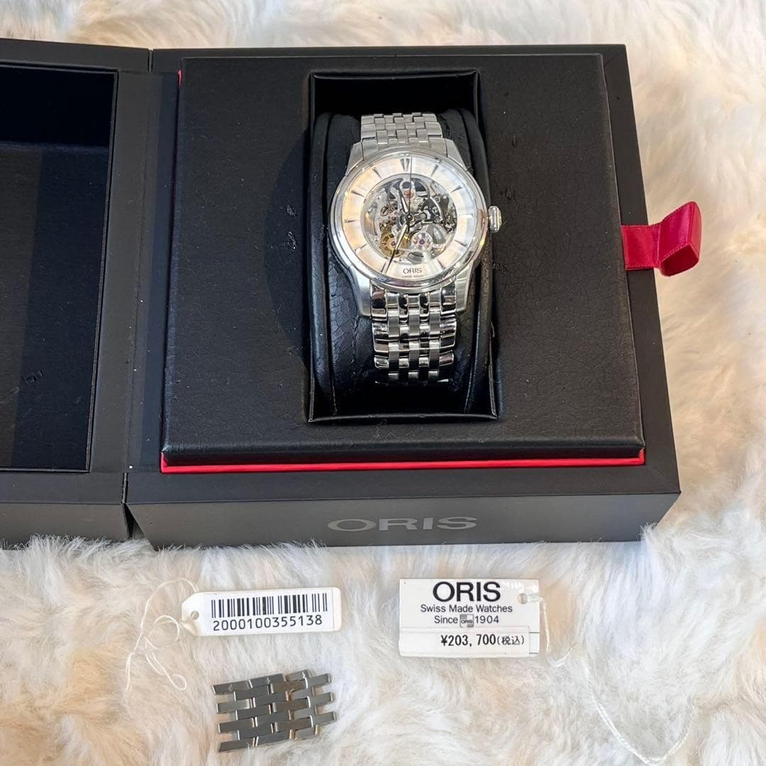 ORIS Artelier Skeleton 7670 Automatic Men's Watch Full Set Japan