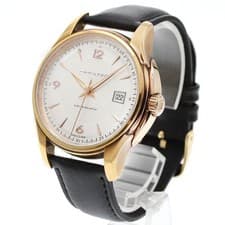 Hamilton Jazzmaster H325450 Automatic Mens Watch Silver Dial Date Leather Strap