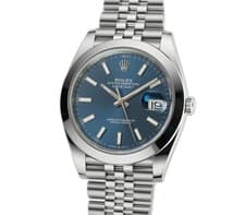 Rolex Datejust 41mm Steel Blue Index Dial Jubilee 126300 - 2026