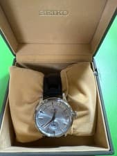 Seiko Presage Cocktail Time SARY131 Automatic Watch Men Blue Leather Unused