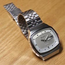 Bulova TV Screen 70s Automatic Wristwatch with Radiant Emblem
