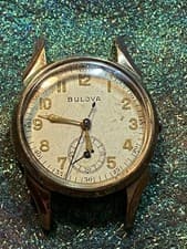 40's Ultra Rare  4X Bulova Single-Button (Monopusher) "Chronograph"-Not Running.