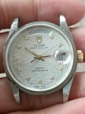 Tudor 76213 Stainless Steel 2834-2 Automatic Movement Watch Working