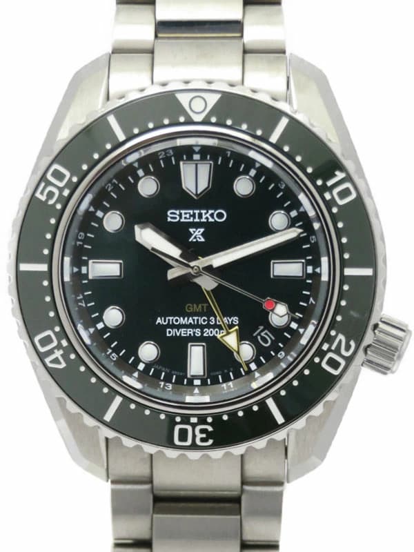 SEIKO Prospex Diver Scuba GMT Automatic Watch SBEJ009 42mm Green Dial