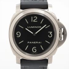 Panerai Luminor Base PAM00176 TI TI x rubber Stem-winder black dial