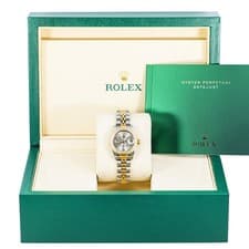 Rolex 69173 Lady-Datejust 26 mm Silver Arabic Dial Jubilee Bracelet Box 1996