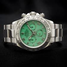 Rolex Daytona 116509 Beach Green Dial 40mm White Gold B&P