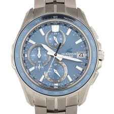 CASIO OCEANUS OCW-S7000E-2AJF Blue Solar Titanium Men Wristwatch
