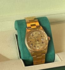 Rolex Oyster Perpetual Date 34mm Factory Dia.18K15238 AUTHENTICATED