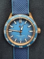 Christopher Ward C60 Pro 300 Bronze 42mm Blue COSC Full Set Patina Unworn
