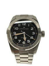 HAMILTON KHAKI FIELD Expedition Automatic winding wristwatch BLK SLV Titanium H7