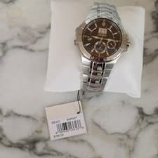 Seiko SNP007 Kinetic Perpetual Calendar Stainless Steel Men's Wristwatch