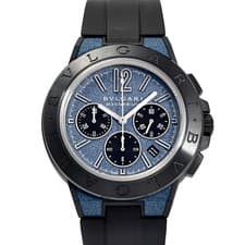 BVLGARI Diagono Magnesium Chronograph 102304 DG42C3SMCVDCH blue-black Dial