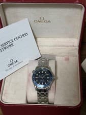 Omega Seamaster 300M 2561.80 Quartz Blue Dial 36mm Mid Size Set japan