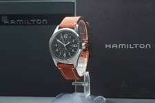 [N MINT Box Paper] HAMILTON Khaki Field H705950 Automatic Black Dial Men's Watch