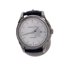 Hamilton Jazzmaster Automatic Analog Watch Leather SLV BLK Mens H327150