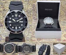 Seiko Automatic Watch SKX007 Mens Scuba Divers 200M 7S26-0020 August 2005 BOXED