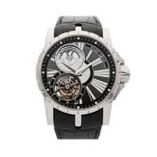 Roger Dubuis Excalibur Flying Tourbillon White Gold Auto 45mm Watch DBEX0285