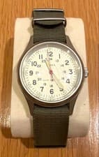Import duty included for US buyers  Timex J.Crew Military Watch  40mm Steel Band