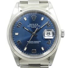ROLEX Oyster Perpetual Date 15200 Blue Automatic Men's Used Watch #331731