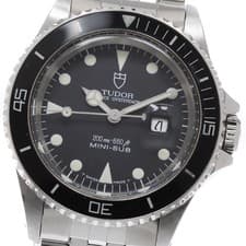 TUDOR Prince Oyster Date Mini Sub 73090 Date Black Dial Automatic Boy's _947218